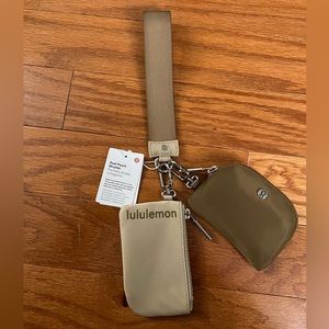 Lululemon Dual Pouch Wristlet Wallet Detachable Allspice/Trench NEW WITH TAGS
